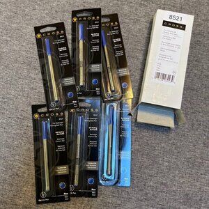 Cross Blue Gel Ink Refills, Designed For Use with All Selectip Pens (Pack of 6)